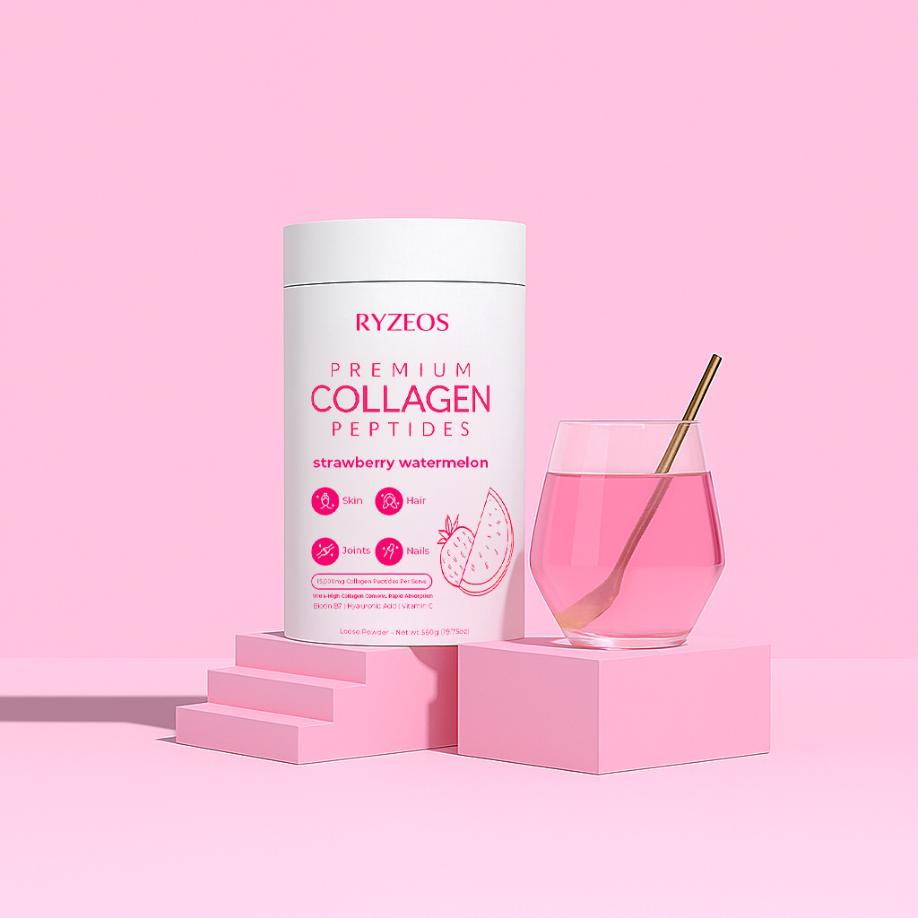 Ryzeos Strawberry Watermelon Collagen Powder - 560g