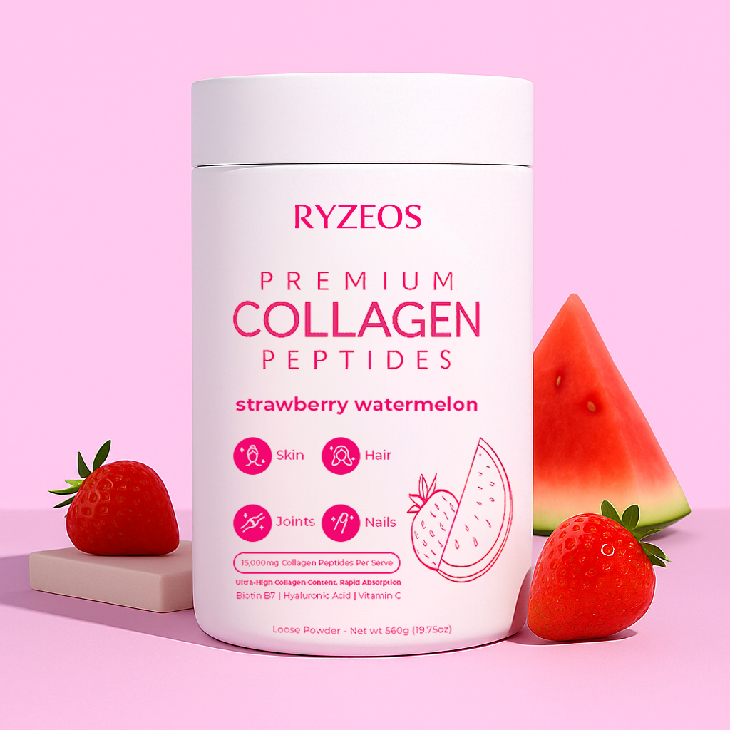 Ryzeos Strawberry Watermelon Collagen Powder - 560g