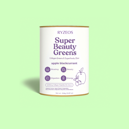 Ryzeos Apple Blackcurrant Super Beauty Greens - 308g