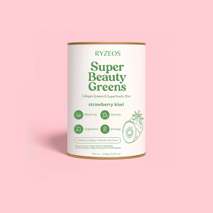 Ryzeos Strawberry Kiwi Super Beauty Greens - 308g