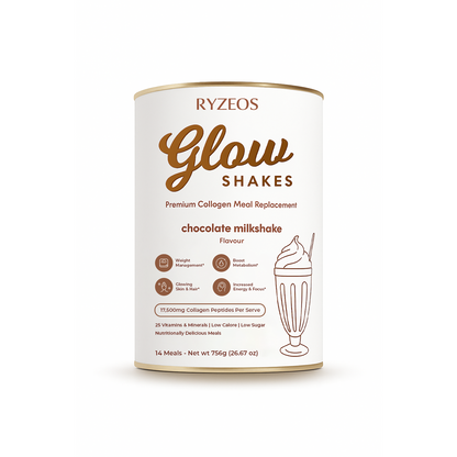 Ryzeos Chocolate Milkshake Collagen Meal Replacement - 756g