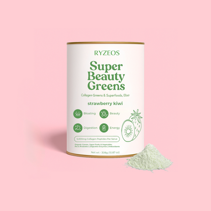 Ryzeos Strawberry Kiwi Super Beauty Greens - 308g