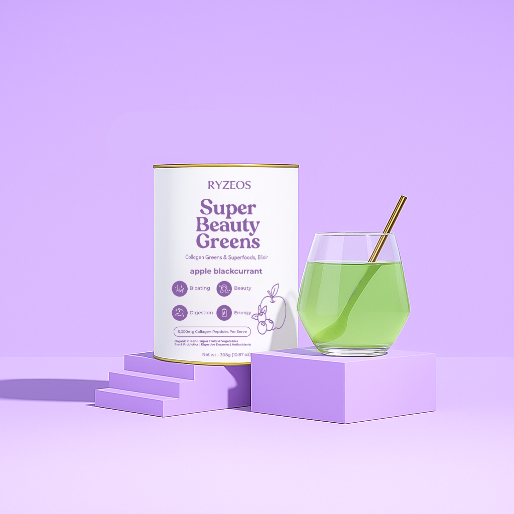 Ryzeos Apple Blackcurrant Super Beauty Greens - 308g