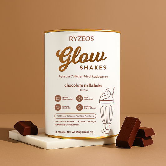 Ryzeos Chocolate Milkshake Collagen Meal Replacement - 756g
