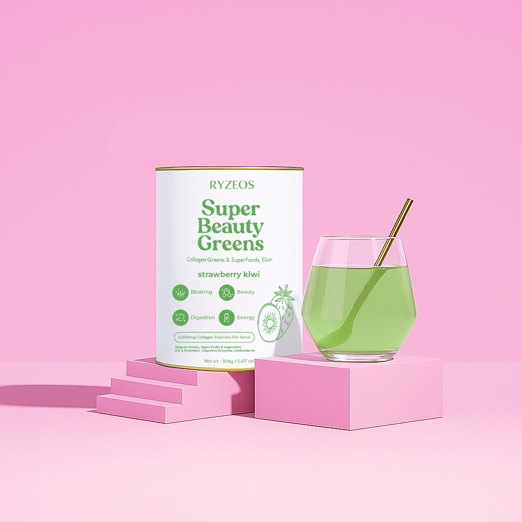 Ryzeos Strawberry Kiwi Super Beauty Greens - 308g