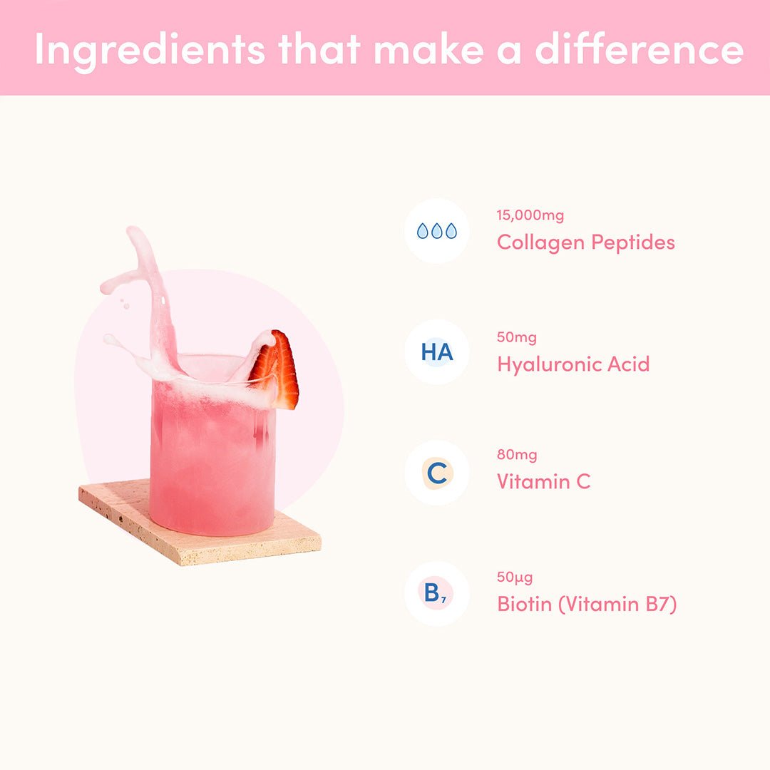 Ryzeos Strawberry Watermelon Collagen Powder - 560g