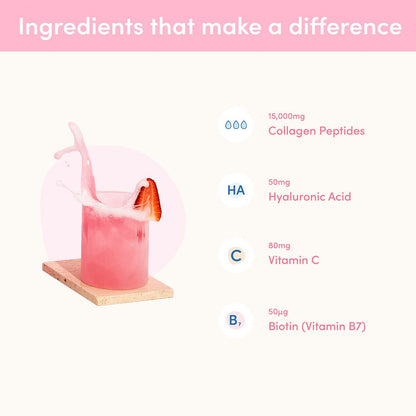 Ryzeos Strawberry Watermelon Collagen Powder - 560g